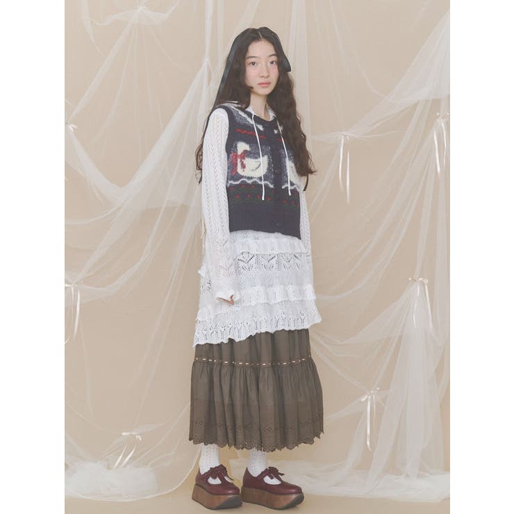 ribbon tstrap shoes | merry jenny | 詳細画像20 