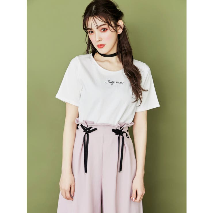 早い者勝ち　ダーリッチ　レースチョーカーコンパクトTシャツ ダーリッチ Darich レースチョーカーコンパクトTシャツ