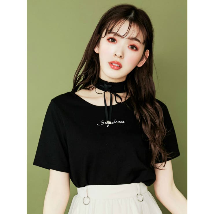 チョーカーコンビTシャツ[品番：MKSW0024952]｜EATME（イートミー