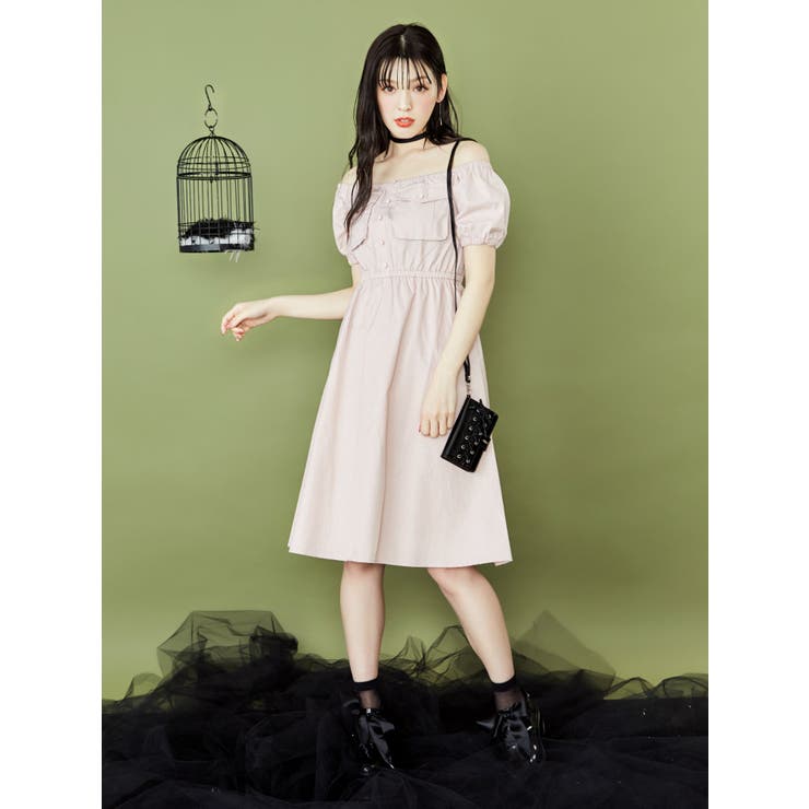 EATME イートミー ワンピース 美品 オフショル BIGポケットオフショルワンピース[品番：MKSW0024961]｜EATME