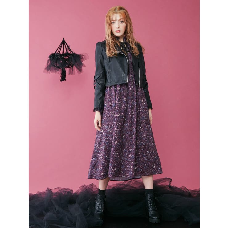 2WAY VINTAGE FLOWER PRINTワンピース[品番：MKSW0023101