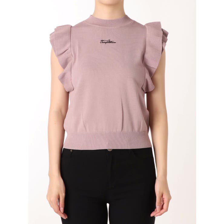 ニット セーター ラッフルニットTOP レディース EATME（イートミー）の「ラッフルニットTOP（ニット/セーター