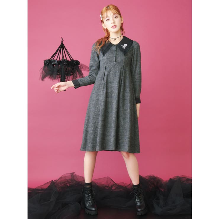 ヴィンテージライクバイカラーワンピース 品番 Mksw Eatme イートミー のレディースファッション通販 Shoplist ショップリスト