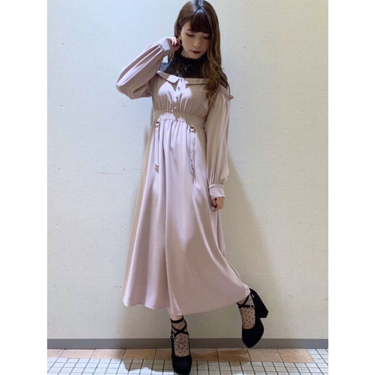 レースコンビガーターマキシワンピース Larme 11月掲載 品番 Mksw Eatme イートミー のレディースファッション通販 Shoplist ショップリスト