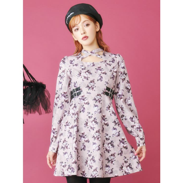 Real Rose Printワンピース 品番 Mksw Eatme イートミー のレディースファッション通販 Shoplist ショップリスト