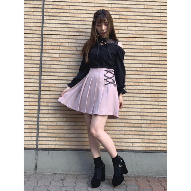 アシンメトリープリーツスカート[品番：MKSW0023159]｜EATME