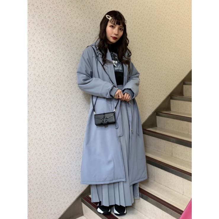 ブルー | レースアップモッズコート | EATME