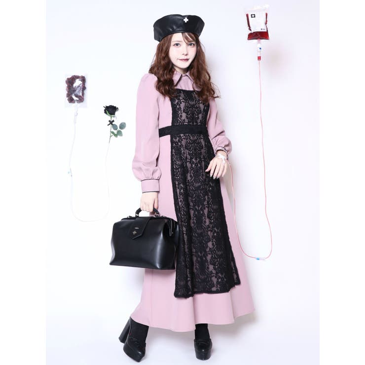ナースライクシャツカラーワンピース[品番：MKSW0028011]｜EATME（イートミー）のレディースファッション通販｜SHOPLIST（ショップリスト）