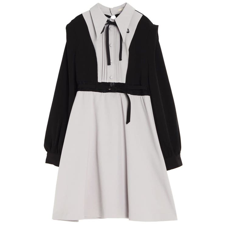 ウエストマークバイカラーワンピース[品番：MKSW0028518]｜EATME