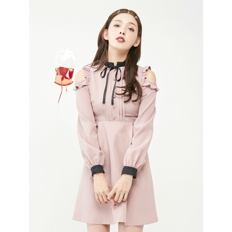 ラッフルオープンショルダーワンピース 品番 Mksw Eatme イートミー のレディースファッション通販 Shoplist ショップリスト