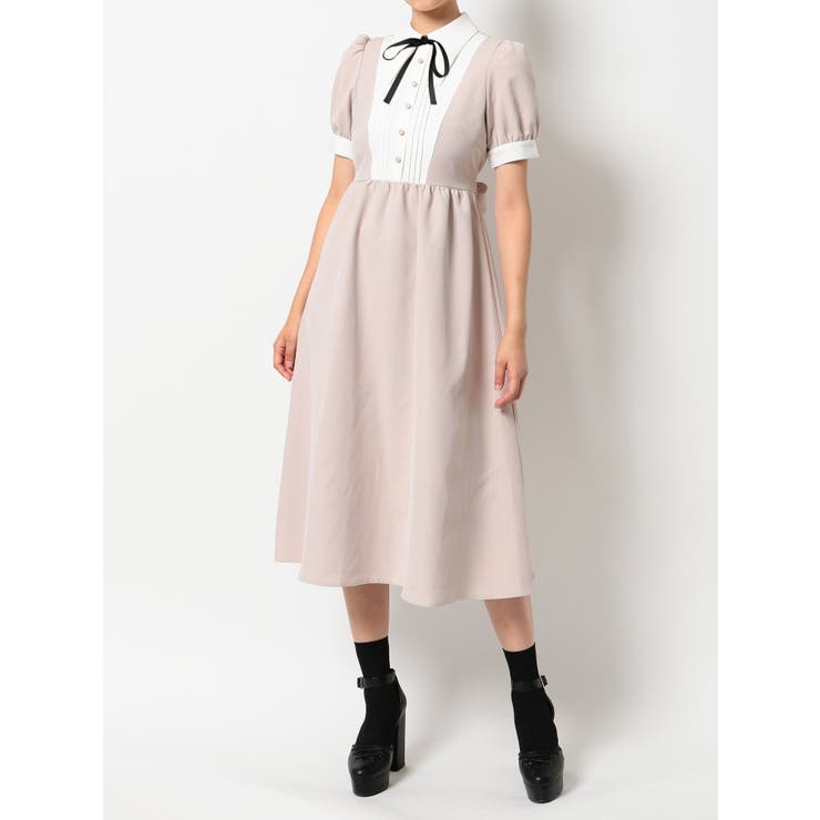 メイドライクバイカラーワンピース[品番：MKSW0028558]｜EATME