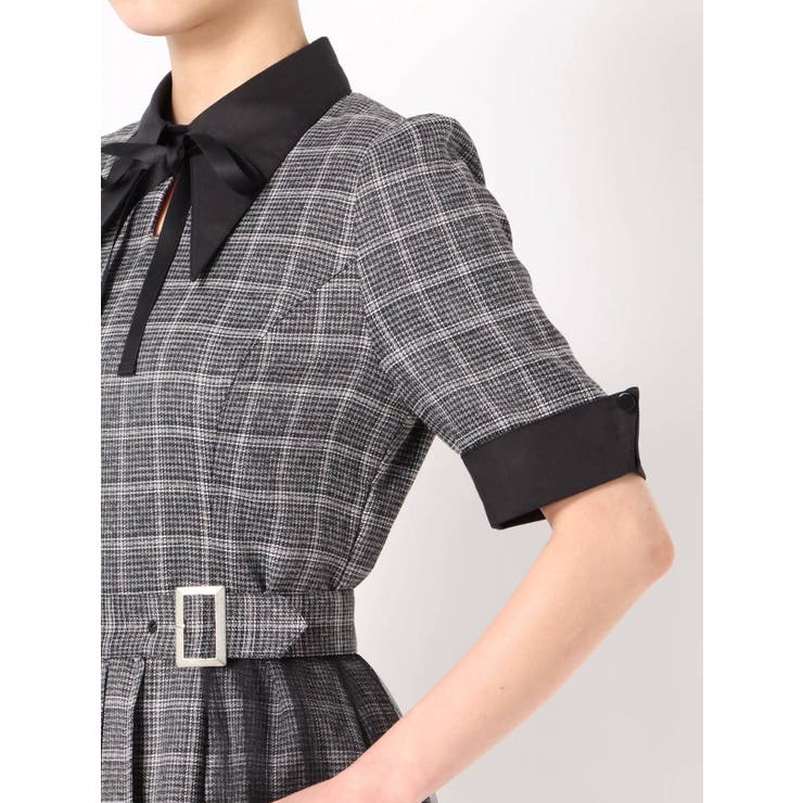 シャツカラープリーツラップワンピース[品番：MKSW0031661]｜EATME