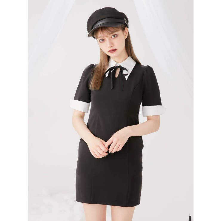 シャツカラープリーツラップワンピース[品番：MKSW0031661]｜EATME