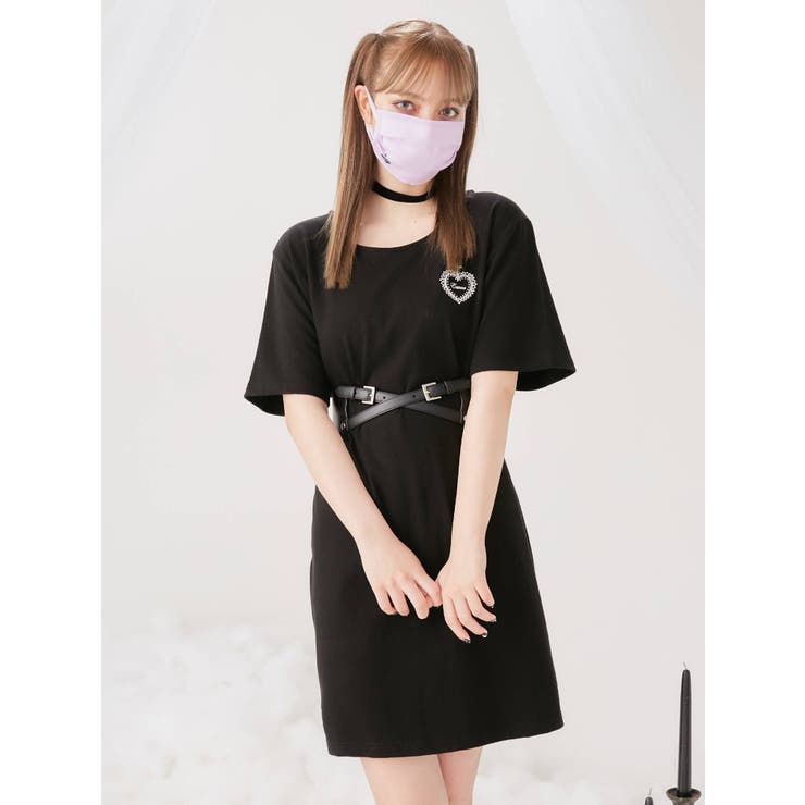 ハーネス付きTシャツワンピース[品番：MKSW0031664]｜EATME（イートミー）のレディースファッション通販｜SHOPLIST（ショップリスト）