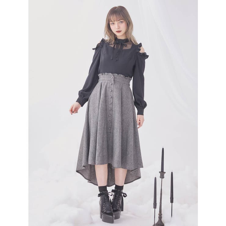 FRONTボタンイレヘムスカート[品番：MKSW0032605]｜EATME（イートミー