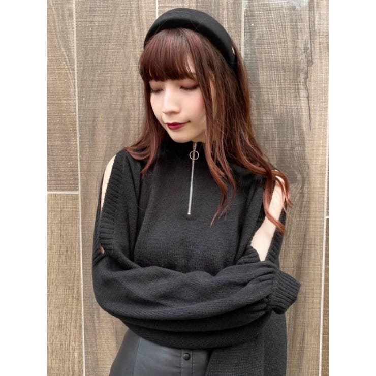 FRONTジップニットTOP[品番：MKSW0033196]｜EATME（イートミー）の 