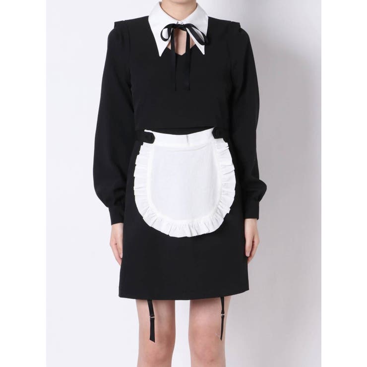 ikumi メイド ワンピース 🤍🤍𝑁𝐸𝑊𝑆 越智ゆらのちゃん( @yula1018 ) コラボ服のワンピースが