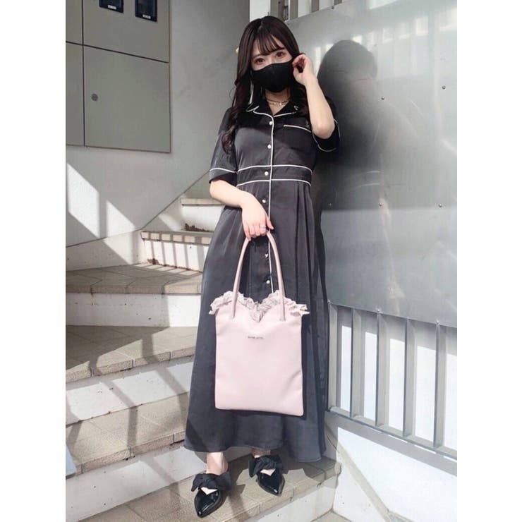 EATME オーブカラーワンピース オープンカラーマキシワンピース[品番：MKSW0035173]｜EATME