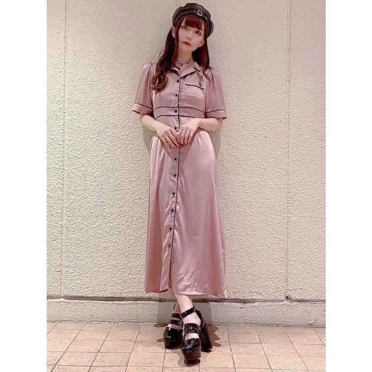 オープンカラーマキシワンピース[品番：MKSW0035173]｜EATME