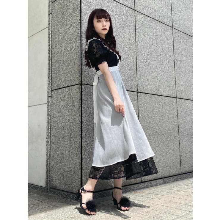エプロン付きレースワンピース[品番：MKSW0035764]｜EATME