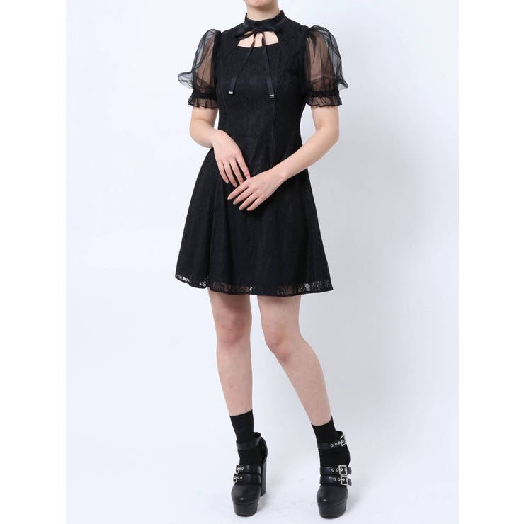 正規品 デコルテレースワンピース[品番：MKSW0036896]｜EATME Lサイズ