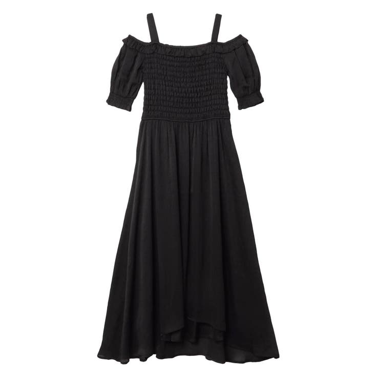 M me eme エムミーエメ ワンピース オフショルワンピース M me eme／Off shoulder pleate knit mini one piece(eme10483