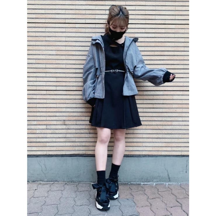 ベルテッドセットワンピース EATME イートミー EATME 2WAYセットワンピース （ブラック