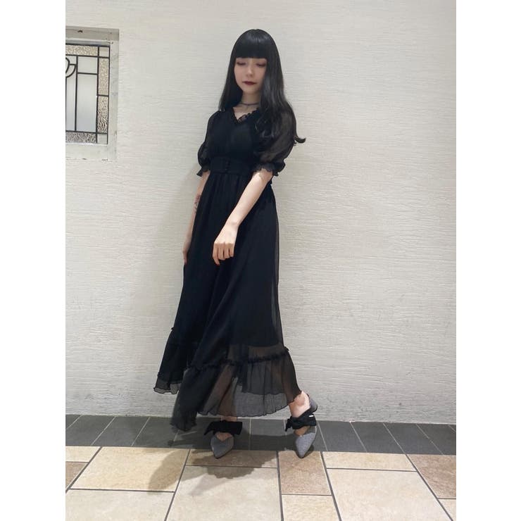 BACKリボンマキシワンピース[品番：MKSW0037463]｜EATME