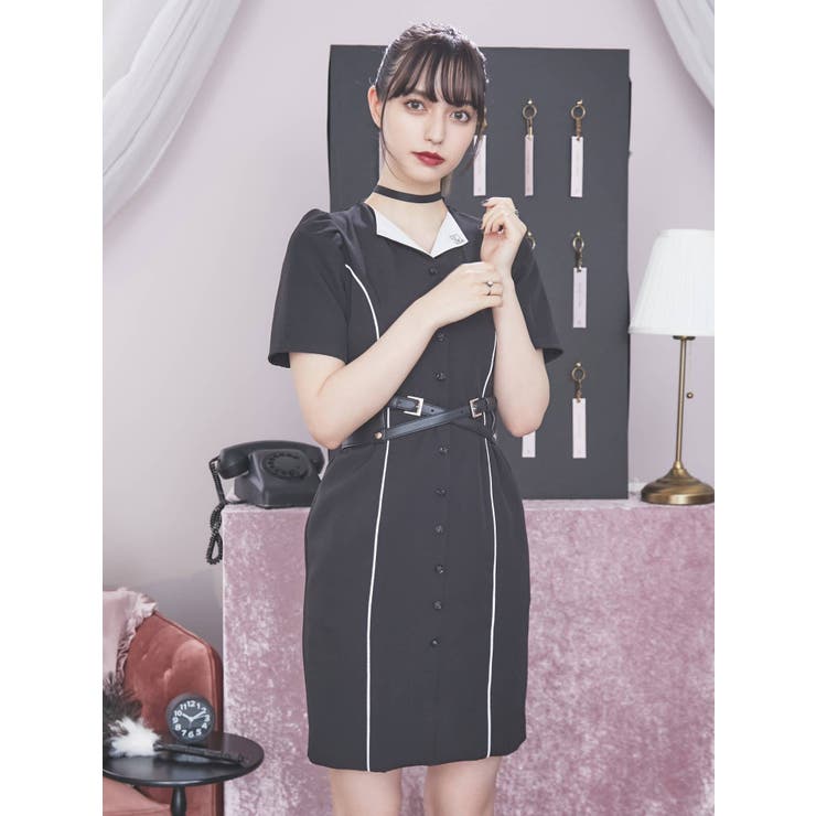 エプロン付きタイトワンピース[品番：MKSW0037464]｜EATME（イートミー）のレディースファッション通販｜SHOPLIST（ショップリスト）