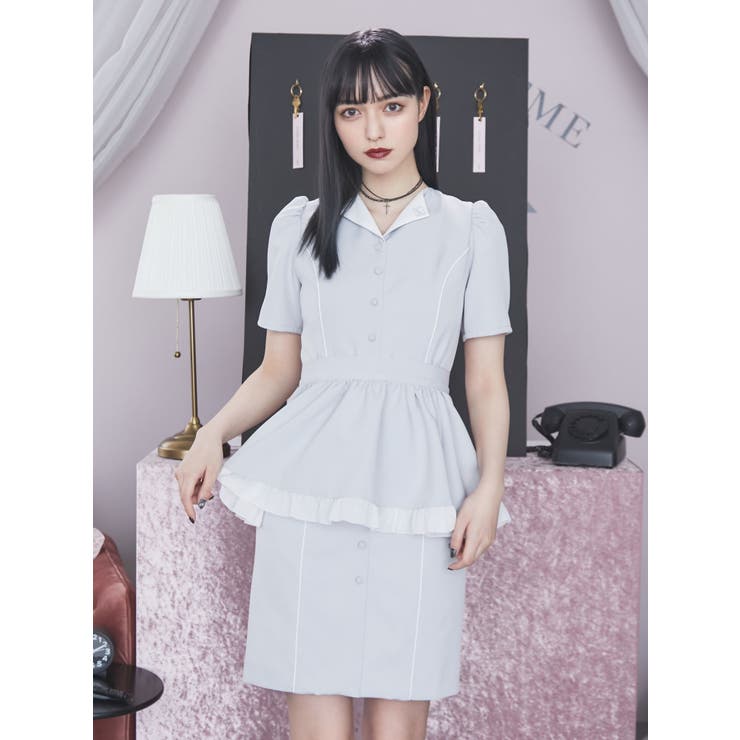 エプロン付きタイトワンピース 品番 Mksw Eatme イートミー のレディースファッション通販 Shoplist ショップリスト