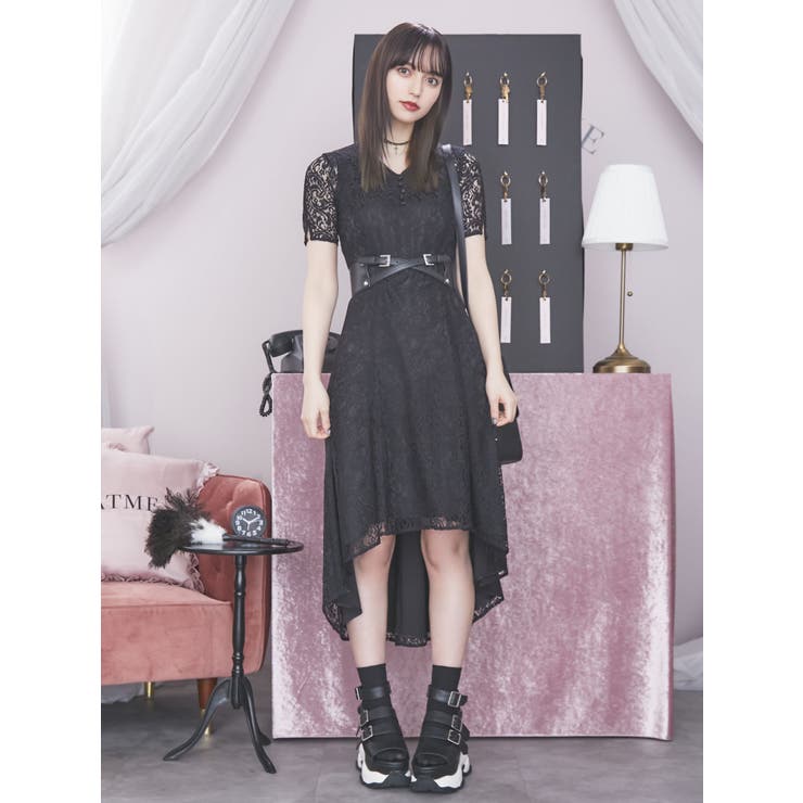 Vネックレースワンピース 品番 Mksw Eatme イートミー のレディースファッション通販 Shoplist ショップリスト