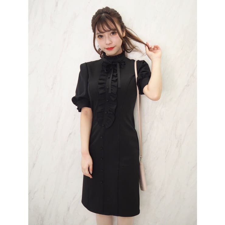 ワンピース シースルー ウエストマーク デート 女子会 L3420 ウエストマークタイトワンピース[品番：MKSW0038143]｜EATME