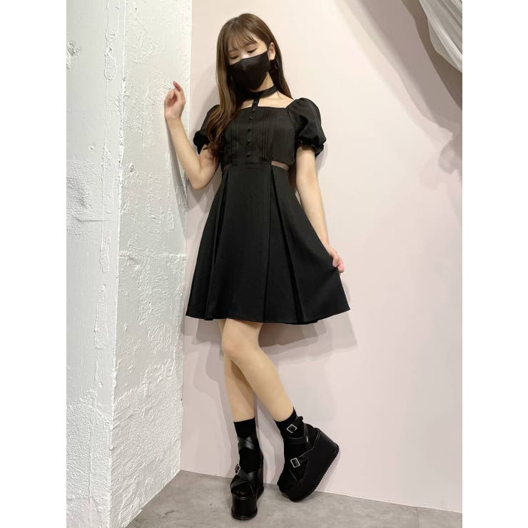 ネックハーネスデザインワンピース[品番：MKSW0038047]｜EATME（イートミー）のレディースファッション通販｜SHOPLIST（ショップリスト）