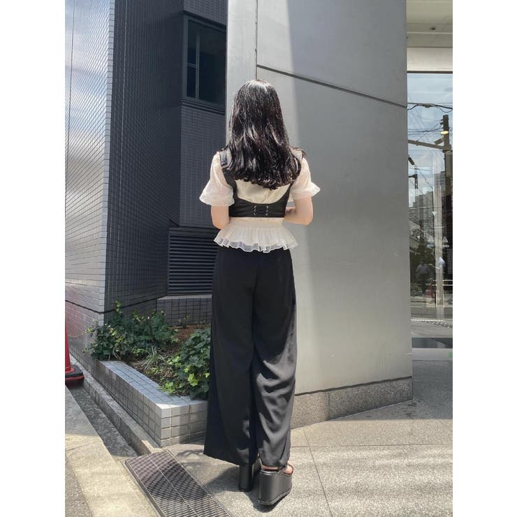レースコンビワイドパンツ[品番：MKSW0037473]｜EATME