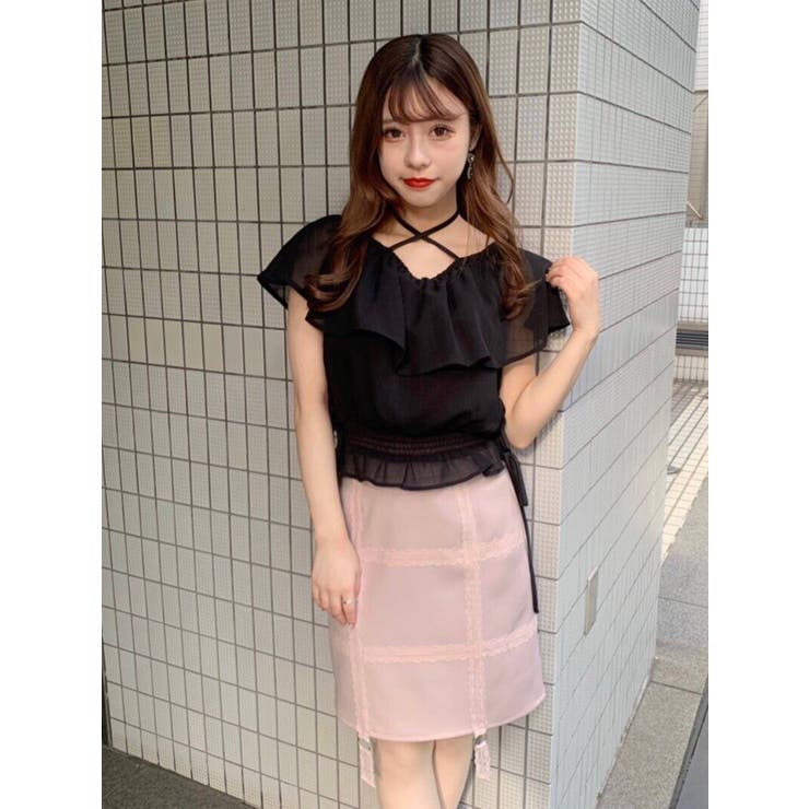 イークラット♪デザインスカート♪未使用品♪ ハーネスデザインスカート[品番：MKSW0038049]｜EATME