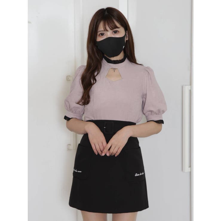 まな様☆ EATME クロスデコルテブラウス クロスチャームデコルテブラウス[品番：MKSW0038716]｜EATME