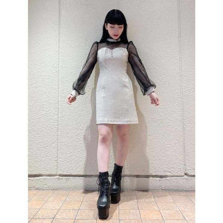 フェイクレザーミニワンピース[品番：MKSW0039414]｜EATME（イートミー