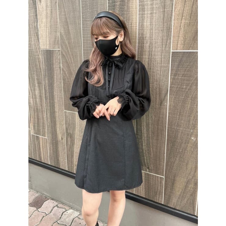 ハイネックレイヤードミニワンピース[品番：MKSW0040855]｜EATME