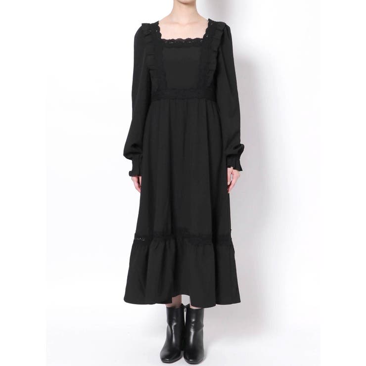ラッフルマキシワンピース[品番：MKSW0039426]｜EATME