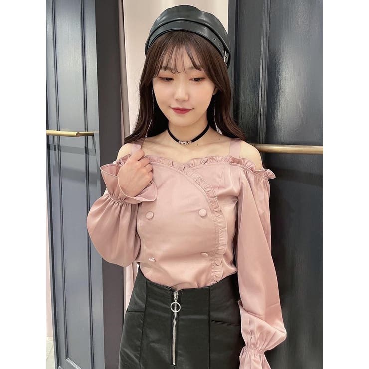 emmi | ギャザーオフショルブラウス/撥水 | Rakuten Fashion(楽天 