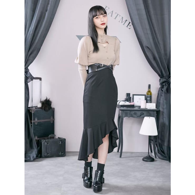 EATME - EATME 【яuиаページ】ジュリエットスリーブリブTOP EATME（イートミー）の「ジュリエットスリーブリブTOP（Tシャツ