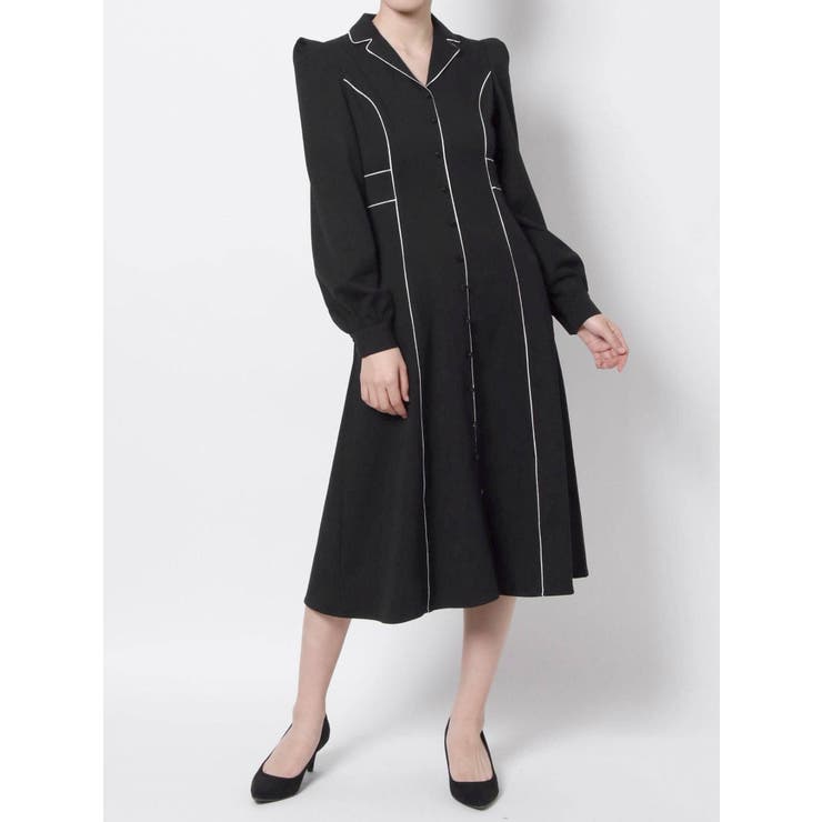 PREFERIR haremode 【美品】レース バンドカラーワンピース　M PREFERIR haremode 【美品】レース バンドカラーワンピース M