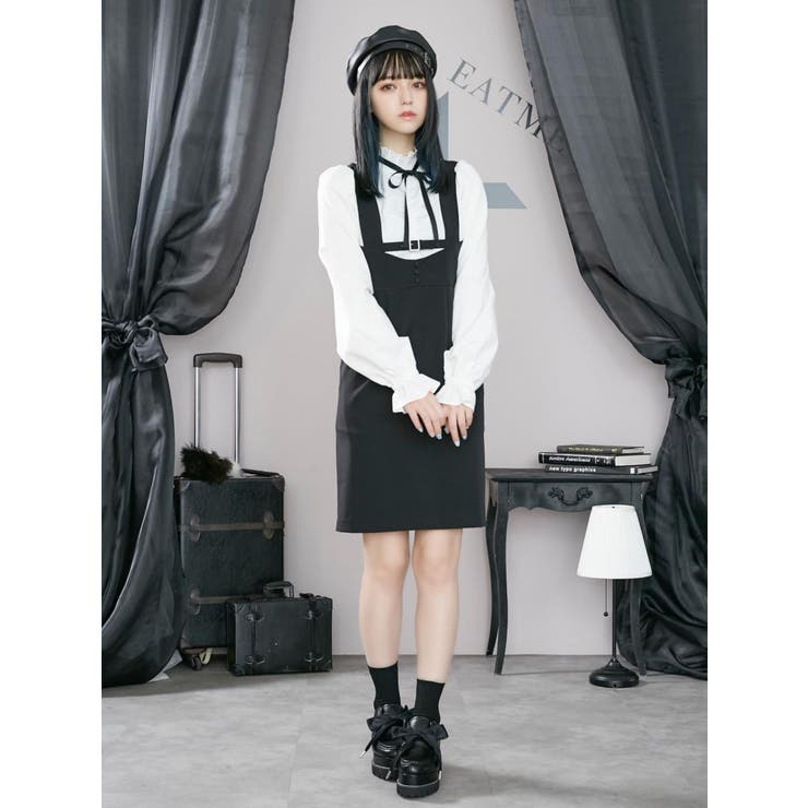 フロントギャザーブラウスワンピース[品番：MKSW0041616]｜EATME