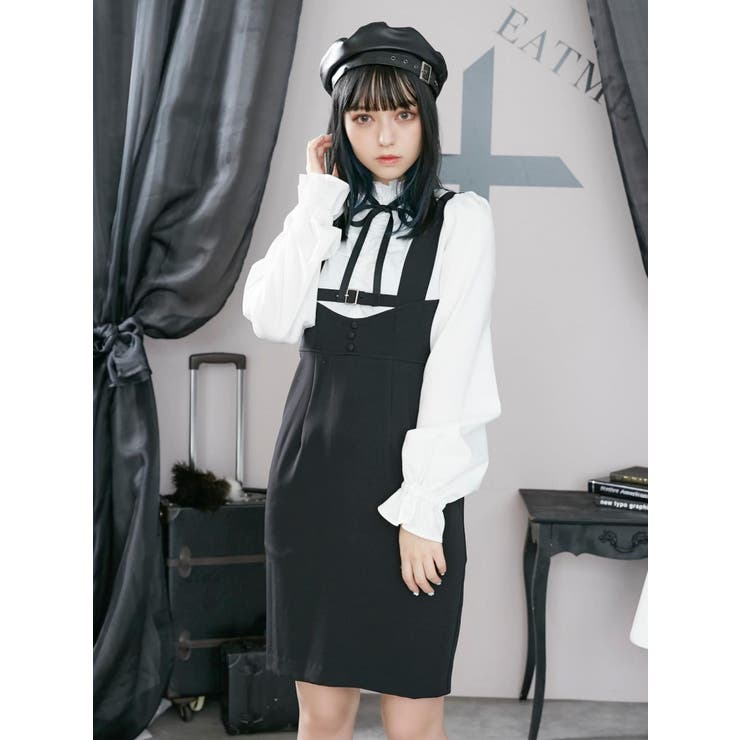 フロントギャザーブラウスワンピース 品番 Mksw Eatme イートミー のレディースファッション通販 Shoplist ショップリスト