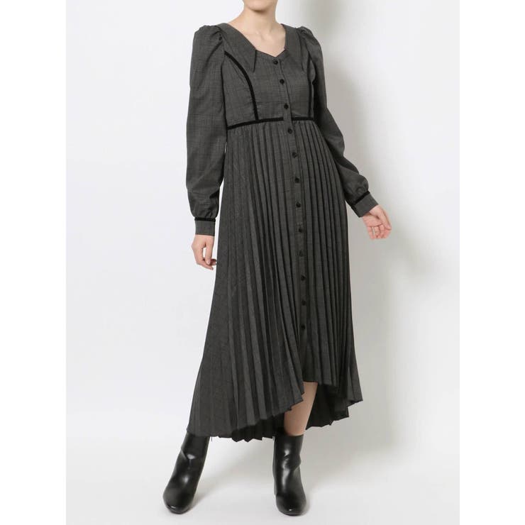 EATME オーブカラーワンピース イートミー EATME オープンカラーワンピース （ブラック