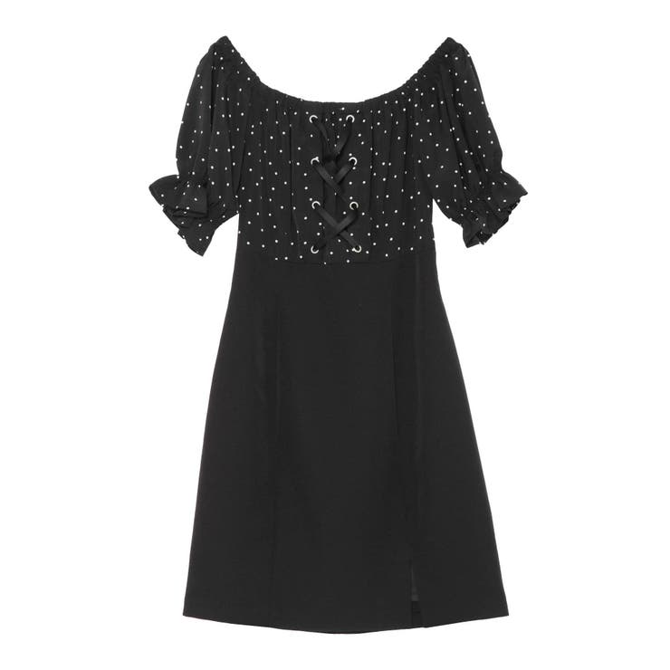 FRONTレースアップタイトワンピース♡3422203013 FRONTレースアップタイトワンピース[品番：MKSW0044371]｜EATME