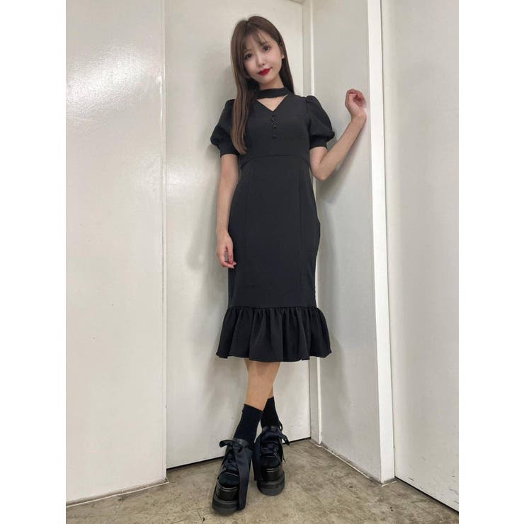 BACKダブルリボンマーメイドワンピース[品番：MKSW0045244]｜EATME