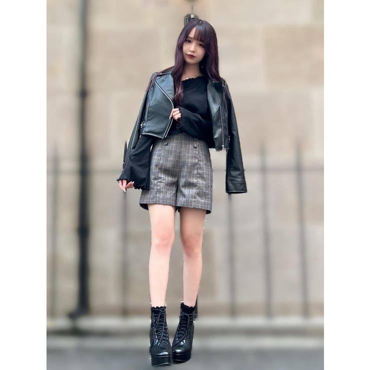 フェイクレザーライダースジャケット[品番：MKSW0046653]｜EATME  