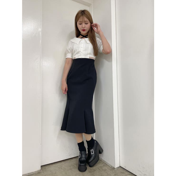 アシメプリーツドッキングワンピース 34 とサイドリボンワンピース34 ブランド通販サイトをすべて アシメプリーツドッキング