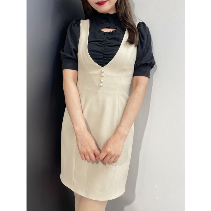 ベージュ | BACKリボンジャンスカ | EATME